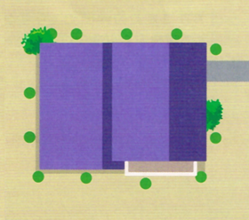 セントリコン配置位置・2D